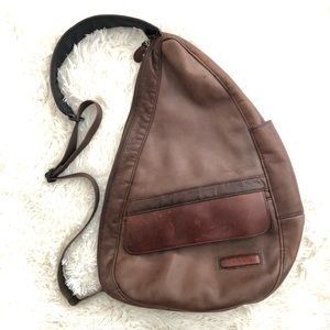 Vintage LL Bean Ameribag Leather Crossbody Bag
